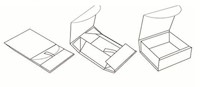 Collapsible Curved Magnetic Closure Flap Boxes - 6