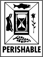 3 x 4 Inch (in) Size Black and White International Safe Handling Label (LB-IPM-313)