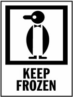 3 x 4 Inch (in) Size Red, White, and Black International Safe Handling Label (LB-IPM-314)