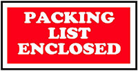 3 x 5 Inch (in) Size Red and White Shipping Label (LB-SCL-538)