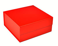 Matte Red Collapsible Deluxe Folding Gift Boxes - 4