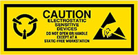 1-1/2 x 3 Inch (in) Size Anti-Static Caution Label