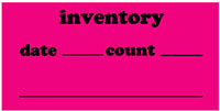 1.25 x 2.5 Inch (in) Size Inventory Control Label