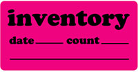 1.25 x 2.5 Inch (in) Size Inventory Control Label - 2