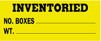 2 x 5 Inch (in) Size Inventory Control Label