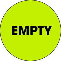 2 Inch (in) Size Inventory Control Label (ZZ-DL3579)