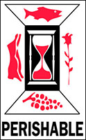 4 x 6 Inch (in) Size Red, White, and Black International Safe Handling Label (ZZ-DL4070)