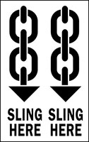 4 x 6 Inch (in) Size White and Black International Safe Handling Label