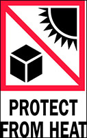 4 x 6 Inch (in) Size Red, White, and Black International Safe Handling Label (ZZ-DL4410)
