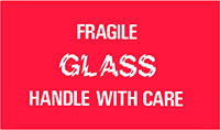 3 x 5 Inch (in) Size Fragile Glass Shipping Label (ZZ-DT-DL1150)