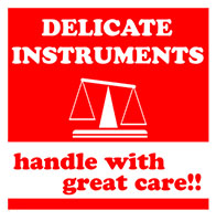 4 x 4 Inch (in) Size Delicate Instrument Label (ZZ-DT-DL1341)