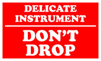 3 x 5 Inch (in) Size Delicate Instrument Label (ZZ-DT-DL1342)