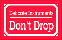 3 x 5 Inch (in) Size Delicate Instrument Label (ZZ-DT-DL1350)