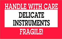 3 x 5 Inch (in) Size Delicate Instrument Label (ZZ-DT-DL1460)