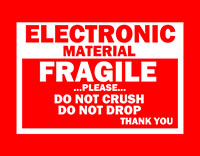 3 x 4 Inch (in) Size Fragile Shipping Label (ZZ-DT-DL1533)