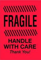 2 x 3 Inch (in) Size Fragile Shipping Label (ZZ-DT-DL1787)