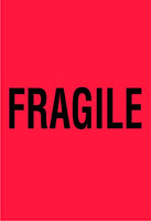 4 x 6 Inch (in) Size Fragile Shipping Label (ZZ-DT-DL1789)