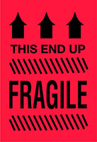 2 x 3 Inch (in) Size Fragile Shipping Label (ZZ-DT-DL1796)