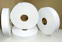 1-3/16 Inch (in) x 500 Feet (ft) Size White Heat-Seal Banding Tape