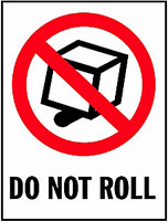 3 x 4 Inch (in) Size Red, White, and Black International Safe Handling Label (ZZ-IPM-310)