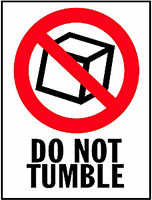 3 x 4 Inch (in) Size Red, White, and Black International Safe Handling Label (ZZ-IPM-311)