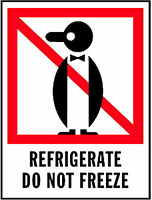 3 x 4 Inch (in) Size Red, White, and Black International Safe Handling Label (ZZ-IPM-315)