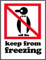 3 x 4 Inch (in) Size Red, White, and Black International Safe Handling Label (ZZ-IPM-320)