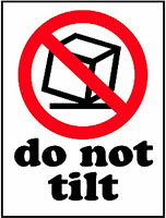 3 x 4 Inch (in) Size Red, White, and Black International Safe Handling Label (ZZ-IPM-321)