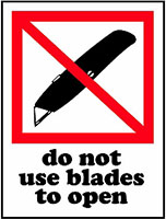 3 x 4 Inch (in) Size Red, White, and Black International Safe Handling Label (ZZ-IPM-325)