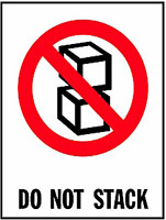 4 x 6 Inch (in) Size Red, White, and Black International Safe Handling Label (ZZ-IPM-409)