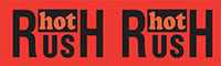 3 x 6 Inch (in) Size Rush Shipping Label
