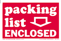 2 x 3 Inch (in) Size Red Color Shipping Label