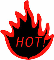 2.25 x 2.5 Inch (in) Size Fluorescent Red Color Shipping Label