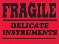 3 x 4 Inch (in) Size Fragile Shipping Label (ZZ-SCL-504B)