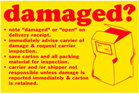 4 x 4 Inch (in) Size Yellow Color Shipping Label