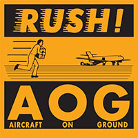 4 x 4 Inch (in) Size Rush Shipping Label