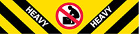 2 x 8 Inch (in) Size Yellow Black Color Shipping Label