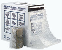 Bubble Cushioned Packaging Rolls in Dispensers
