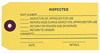 1 Part Plain Inspection Tags