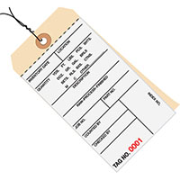 2 Part Pre-Wired Carbonless Inventory Tags