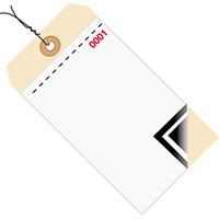 3 Part Carbon Style Inventory Tags