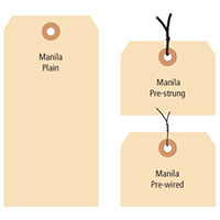 10 Point Pre-Wired Manila Shipping Tags