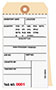 2 Part Plain Carbonless Inventory Tags