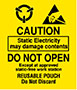 3 x 3.5 Inch (in) Size Anti-Static Caution Label