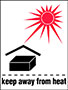 3 x 4 Inch (in) Size Red, White, and Black International Safe Handling Label (ZZ-DL4192)