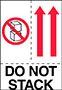 3 x 4 Inch (in) Size Red, White, and Black International Safe Handling Label (ZZ-DL4481)