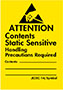 1 x 1.5 Inch (in) Size Anti-Static Caution Label