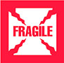 6 x 6 Inch (in) Size Fragile Shipping Label