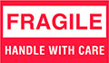 3 x 5 Inch (in) Size Fragile Shipping Label (ZZ-DT-DL1070)