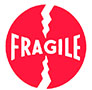 4 x 4 Inch (in) Size Fragile Shipping Label (ZZ-DT-DL1140)